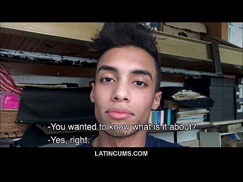 LatinCums.com - Hot Skinny Str8 Latin Twink With Braces Cash Fuck POV