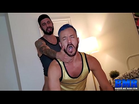Inked Gay Bareback Fucked After Blowjob