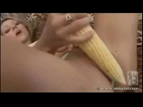 Corn Stuffing In Pussy