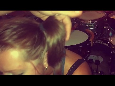Drummer gets blowjob and cums on fan’s face