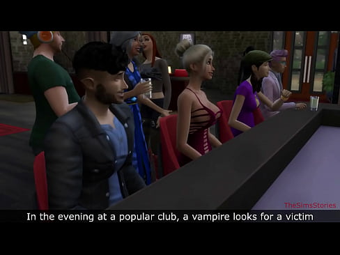 Sims 4, Teen blonde fucked in bar by vampire