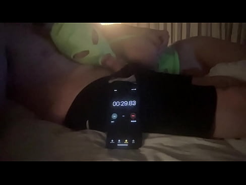 masked cockwhore holds it in her mouth for 1 minute timer