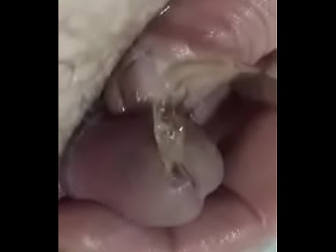 Tiny dick peeing close up
