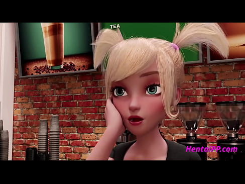Blonde Futanari Babes Fucked Horny Redhead Futa In The Coffee Store   Animation 3D