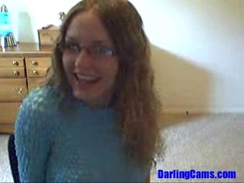 18 YO Kitty's New Purple Dildo on Webcam - DarlingCams.com