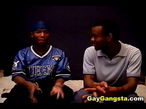 Ebony Gay Gangster in Hardcore Anal Fucking