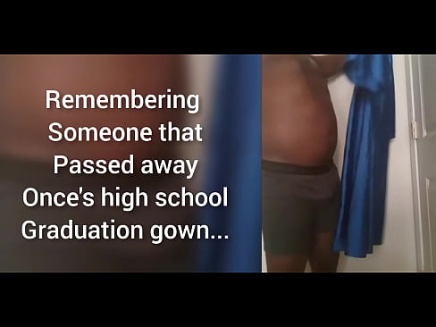 Tribute video to prom suit and graduation gown...