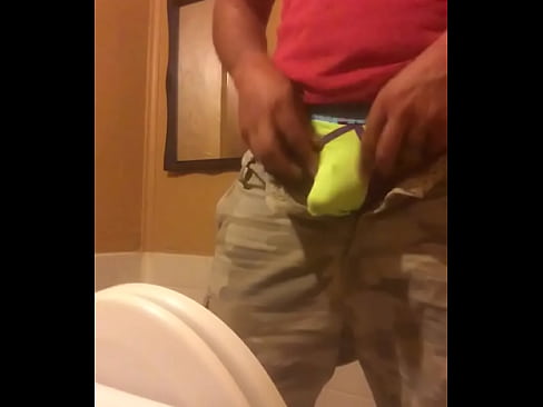 Hot guy peeing big cock bathroom urinal spy