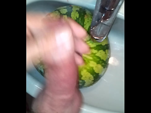 Me fucking a melon 1