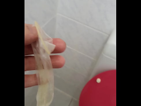 play with condom found in public toilet