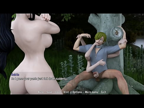 Sanji Fantasy Toon Adventure [ One Piece Parody Hentai Game PornPlay ] Ep.1 Robin is doing an outdoor multiple hands handjob to Sanji