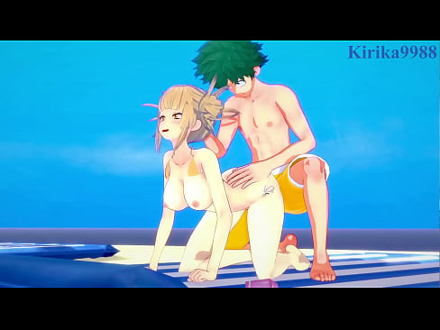 Himiko Toga and Mitsuki Bakugo and Izuku Midoriya intense sex. - My Hero Academia Hentai