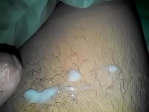 cumming on bed. 8 cumshots/ me vengo ,chorros