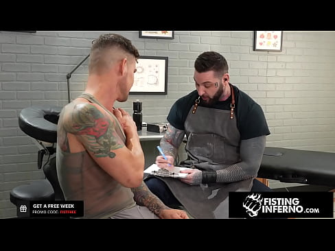 Muscle Hunk Tattooer Prolapsed