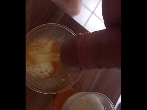 Pissing in two glasses