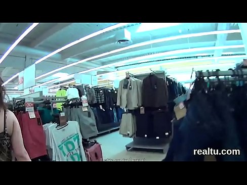 czech chick is tempted in the shopping centre and fucked in pov