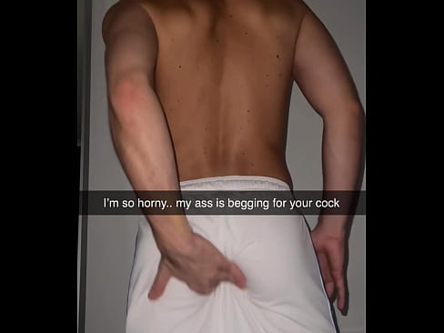 College boy getting horny and fingering his ass on Snap