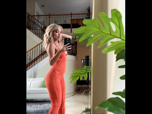 Luna Luxe Looking Fine AF In Orange Jumpsuit