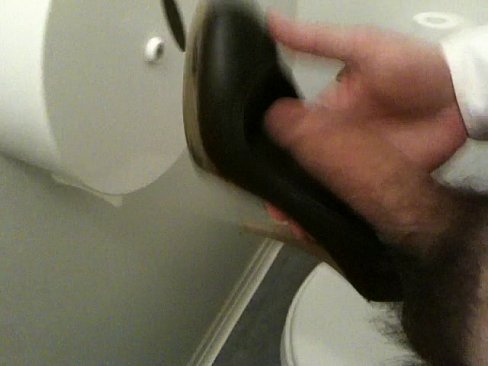 Cum on my coworker Heels in Toilets 01