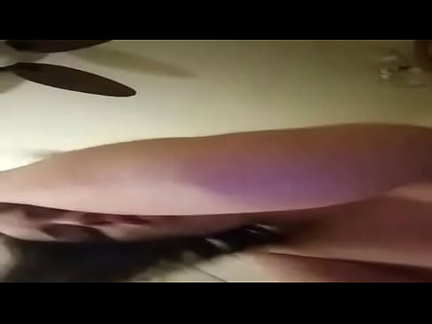 Bbw milf riding girthy dildo stuck to her closet