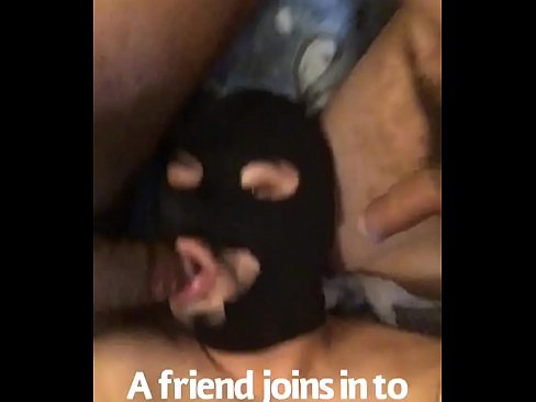 Watch as this latin sub whore sucks two cocks