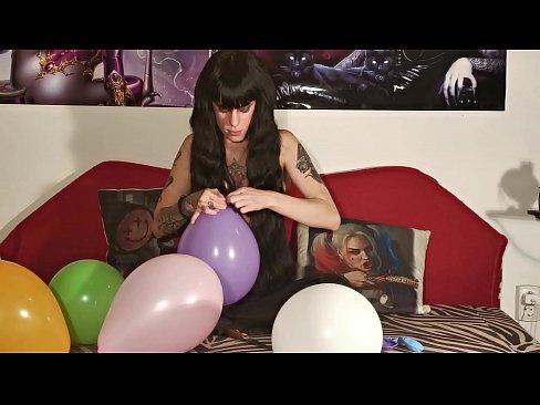 Sexy teen girl's balloon fetish part2 1080p