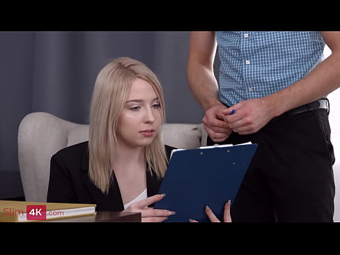 Blonde teen gets fucked instead of studying