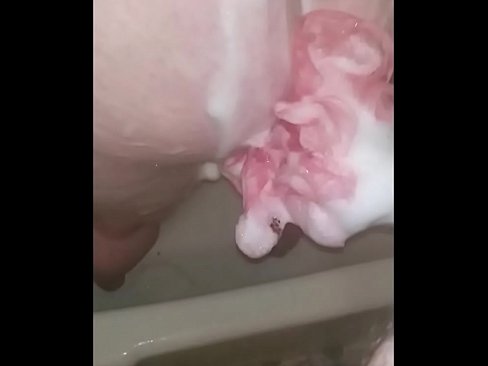 Getting Momma's asshole washed then fingerBANGED in my wet pussy