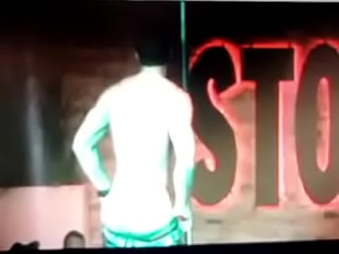 Hot Montreal Male Stripper's Backstage Surprise Cumshot!