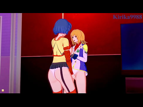 Kusuha Mizuha and Lacus Clyne and Cagalli Yula Athha intense lesbian play. - Super Robot Wars Alpha & Mobile Suit Gundam SEED Hentai