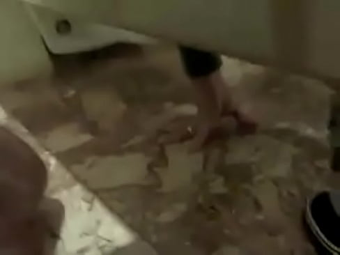 Hotel bathroom blowjob