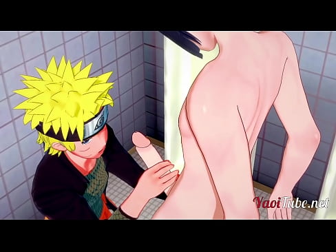 Naruto Yaoi - Naruto & Sasuke Sex in School's Toilet 1/2