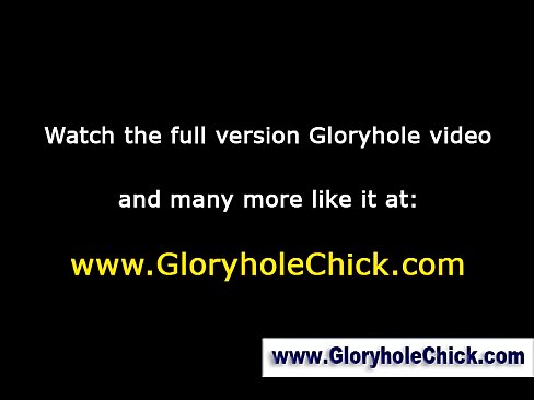 Gloryhole whore creampied