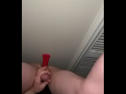 Sissy’s first time using dildo