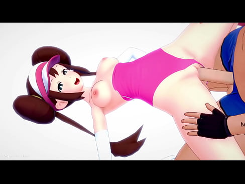 Rosa (hentai) (sin censura) esta calienta y lleva su bañador para jugar (versión adulta)