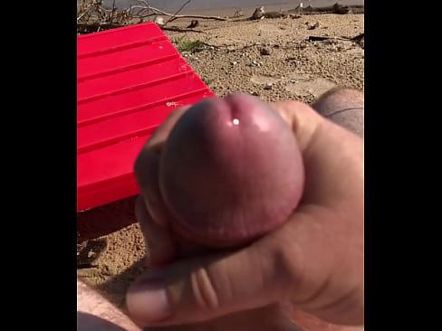 Jacking Off At The Beach