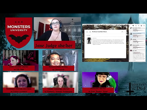 Monsters University 1 featuring Cassie Cummings, Girlbot Div, Dominique Delerium, Violet October, RickyxxxRails, and Jane Judge