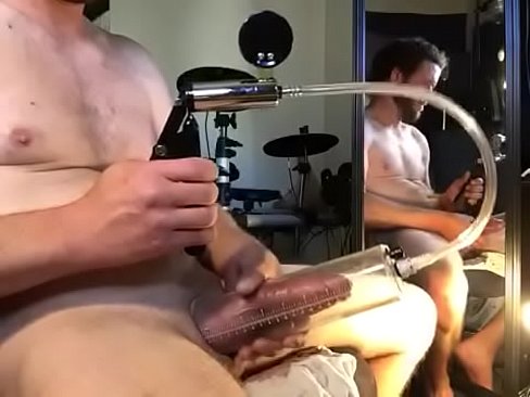 Hard cock jerking and pumping