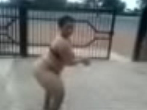 Woman dancing naked to Addycole song