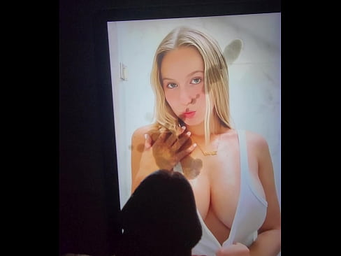 Huge load on huge blonde tits cumshot tribute