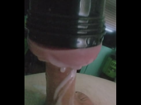 Fleshlight oozing cumshot