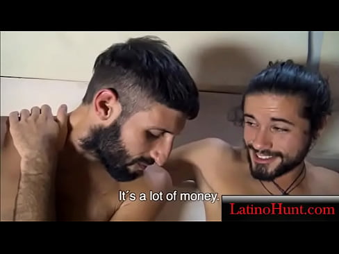 Hairy Straight Buddies go gay for cash