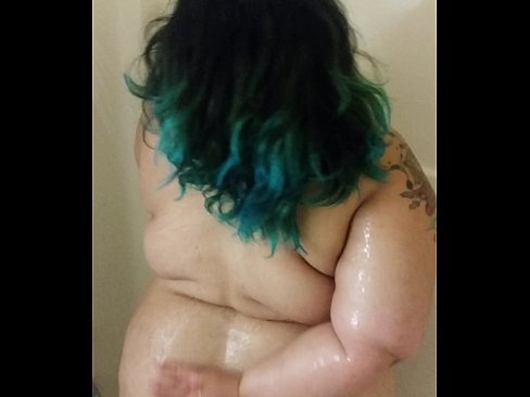 Sexy BBW shower