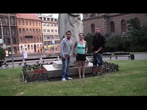 Group of teens PUBLIC street sex by a famous statue PART 1