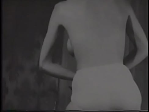 Vintage porn babe has a white garter belt