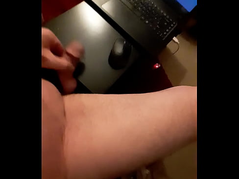 Got turned on watching porn so decided to have a wank and cum while watching