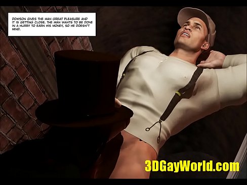Lord Randolph and Hot Man Meat in an Alley 3D Gay Comics