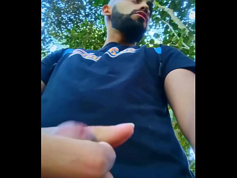 Big uncut cock latino jerking outdoors in the woods and eating his tasty cum careful not to get caught. What do you do if you find me like this?