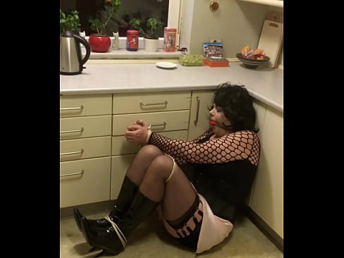 Dizzy Miss Sizzy In 24 Hours Bondage In Her Kitchen!