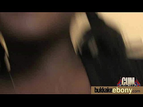 Interracial bukkake sex with black porn star 29